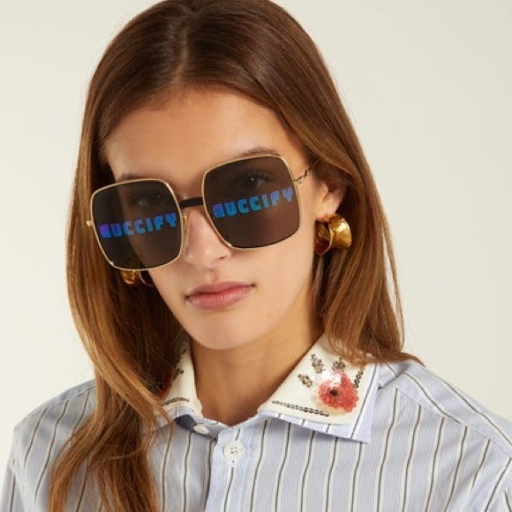 New! GUCCI Sunglasses GG0414S-002, Authentic